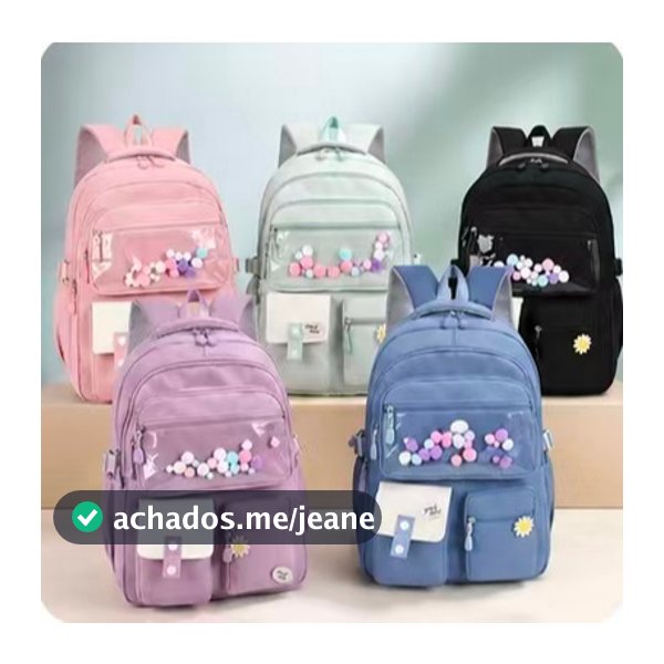 Mochila Grande para Escola e Viagem com Compartimentos, Alças Acolchoadas e Alta Resistência