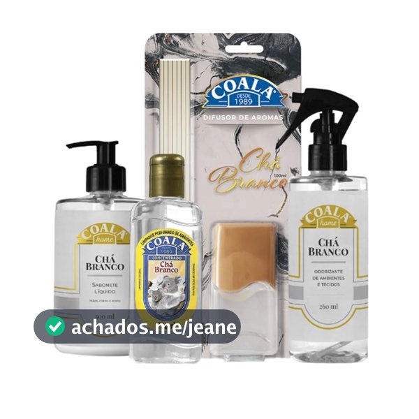 Kit Aromático Coala Home Chá Branco – Escolha Sua Variação Favorita!