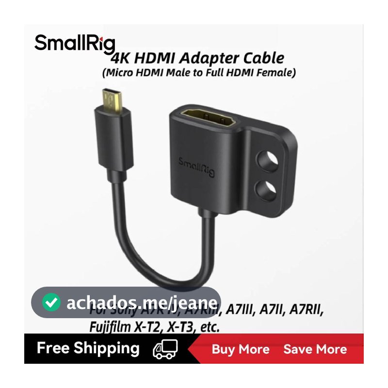 Cabo Adaptador Smallrig Ultra Slim 4K (Da) 14cm-3021