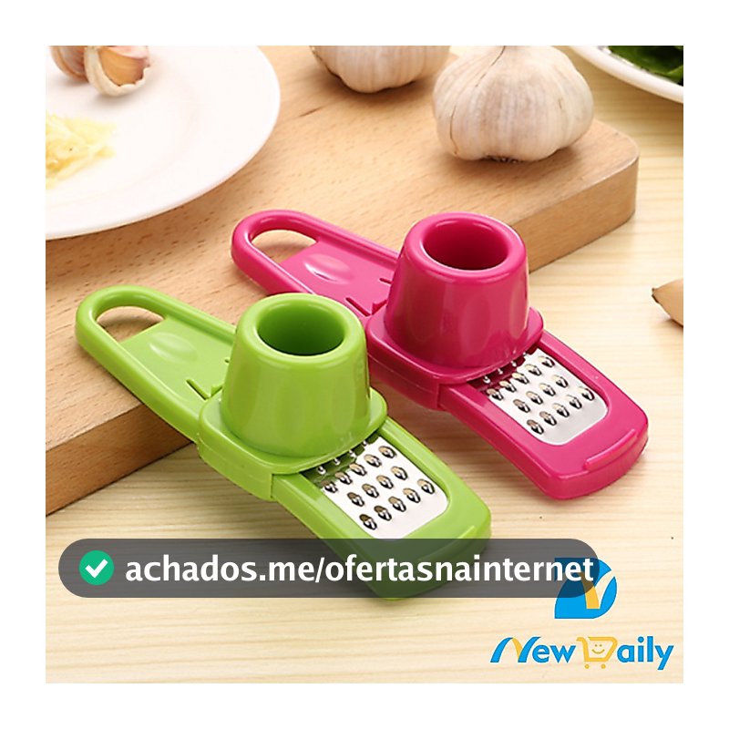 Fácil Ralador de alho multifuncional, moedor de alho em aço inoxidável para cozinha doméstica. CZ-72-BC