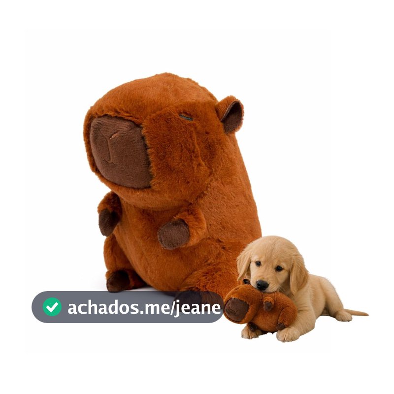 Brinquedo para Cachorro Pelúcia Capivara com Apito Pet Prime