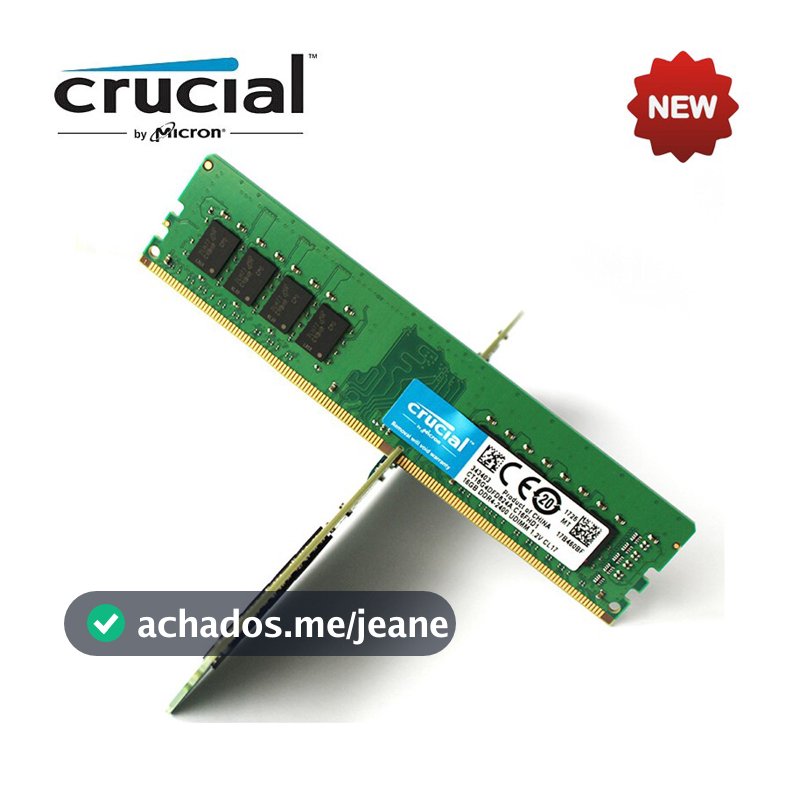 Crucial 4GB 8GB DDR4 2133/2400/2666MHz DDR3 1066/1333/1600MHz PC4-2666 RAM DIMM Memória Desktop