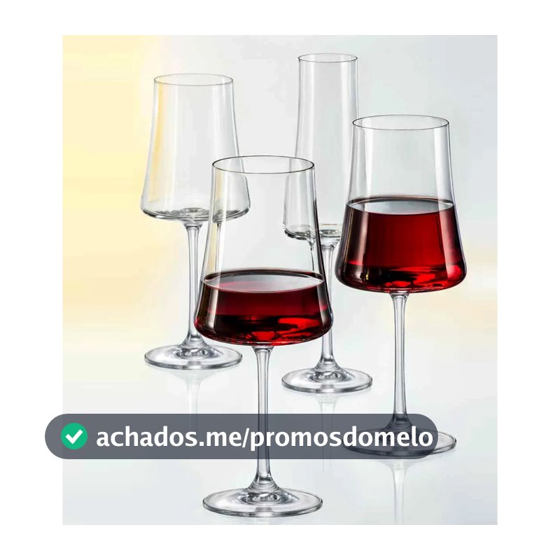Jogo De Taças Para Água Em Cristal Xtra Com 6 Peças 460ml Bohemia
