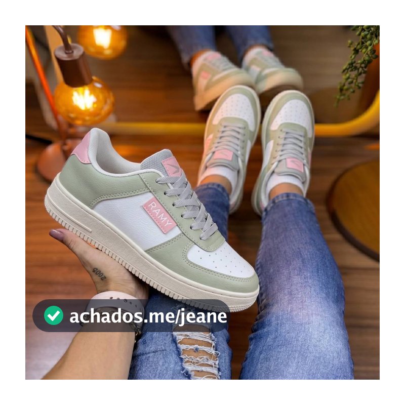 Tênis Feminino Casual Streetwear Modelo Estiloso Esportivo e Confortável Para Academia Dia a Dia