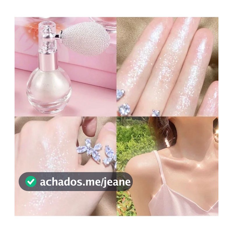 Spray Iluminador em Pó para Corpo e Cabelo
