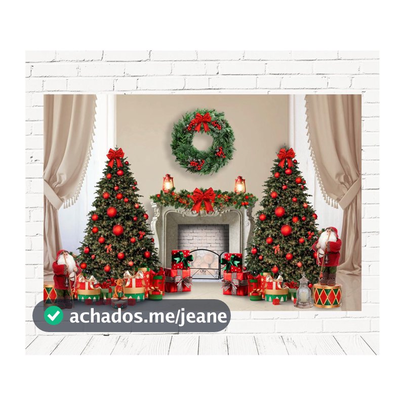 Fundo Fotográfico Em Tecido Natal 2,20 X 1,50m