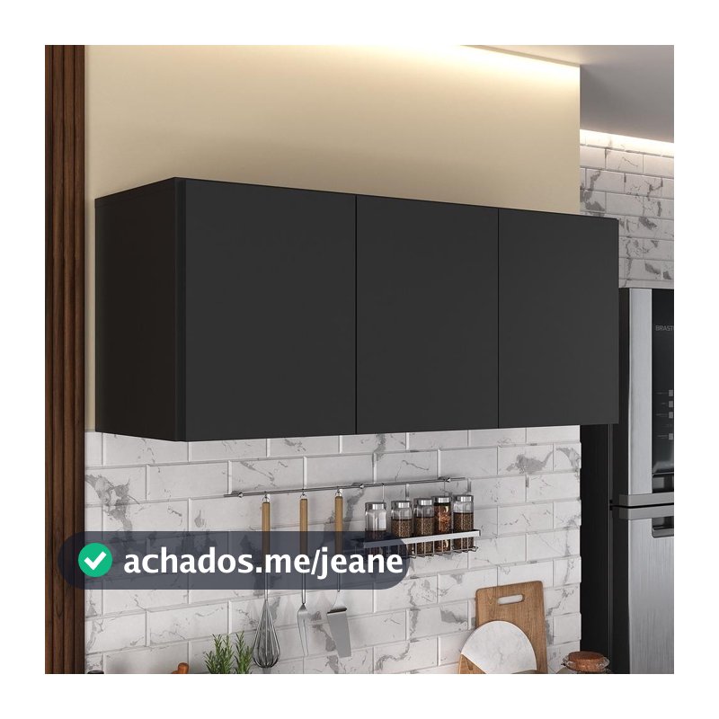 Armário de Cozinha Aéreo 3 Portas Multimóveis MP2155