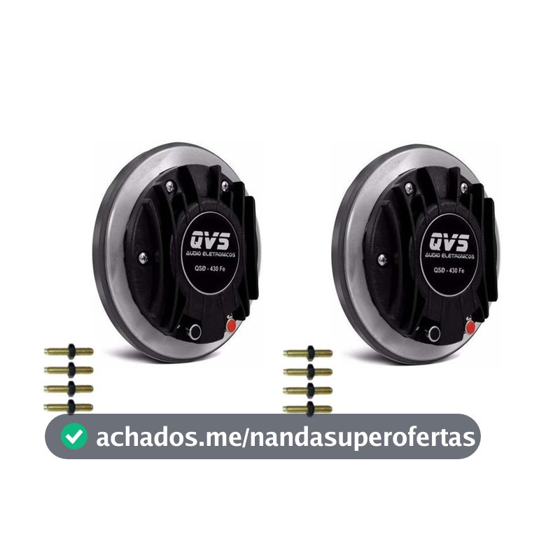 2 Driver Qvs 430fe 200w Corneta Trio Pesado D405 D 405 Draven Som Automotivo Paredao Bob