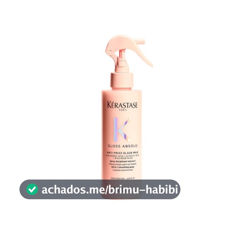 Gloss Absolu Anti-frizz Glaze Milk Leave-in Kérastase 190ml / 45ml.