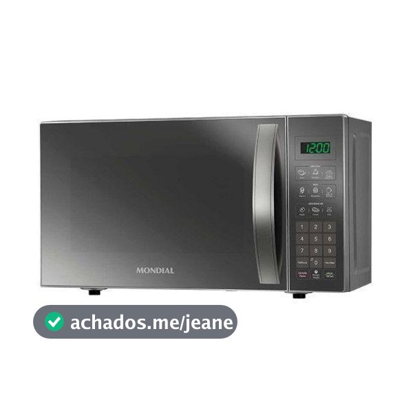 Micro-ondas Mondial 21 Litros Mo-01-21-E Cinza Espelhado