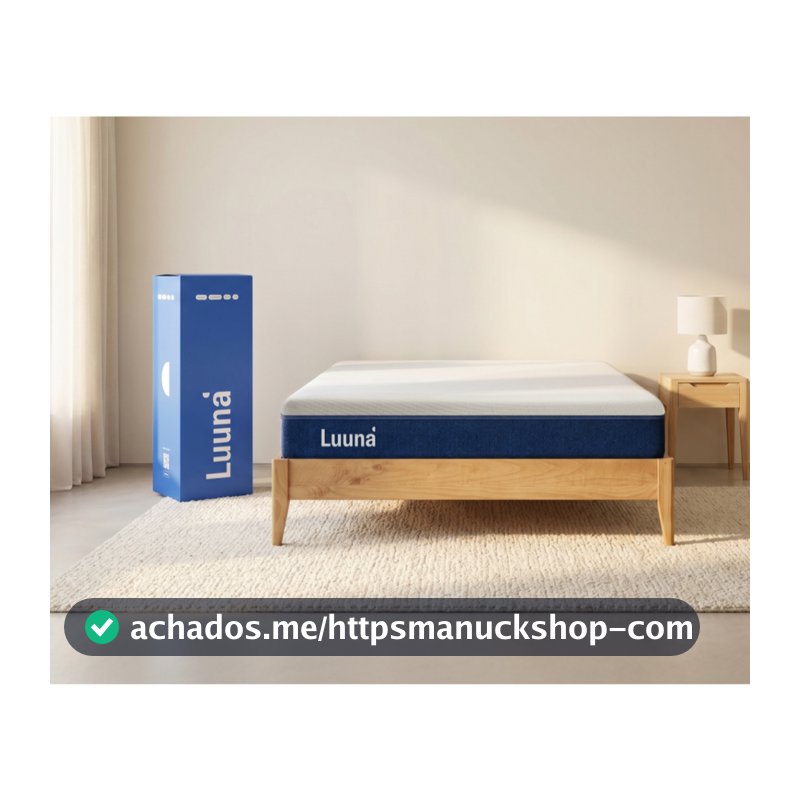 Colchão Luuna Blue, Espuma 20 cm com Bloqueio de Movimento, 10 Anos de Garantia