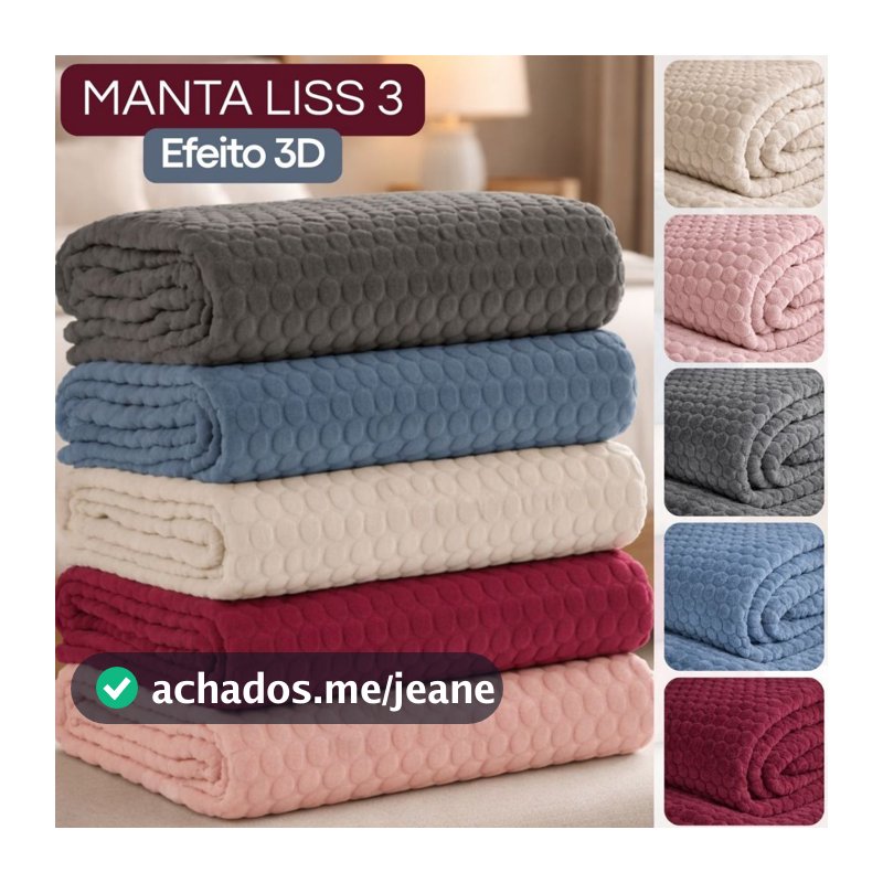 Manta Microfibra Queen Casal Toque Extra Macio Cobertor Antialérgico Quentinho Liss 3 Habitat