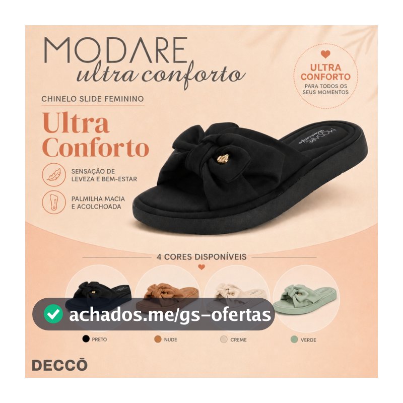 Sandalia Slide Feminina Ortopedica Palmilha Anatômica e Estilo Casual