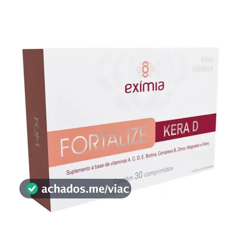Vitamina Eximia Fortalize Kera D Cabelo E Unha 30 Cpr Fqm