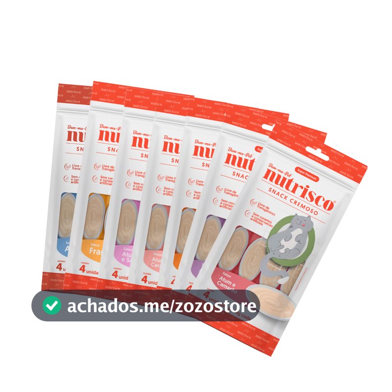 Snack Cremoso para Gatos Nutrisco Sabores Variados 56 g Pestisco