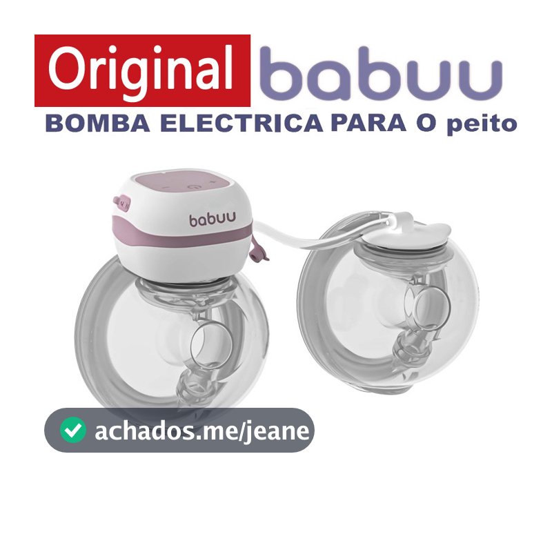 Original BABUU Bomba de leite elétrica de dupla sucção Portátil Dupla Elétrica Mãos-Livres  Função de LCD