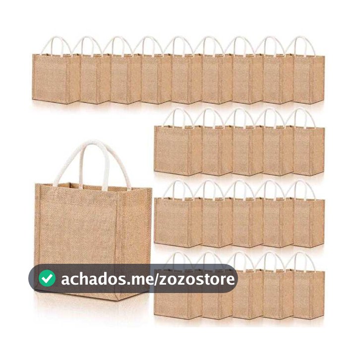 kit 10-12-15-20 Bolsas De Arpillera Mini Bolsa Reutilizável Yute Com Asas pequenas
