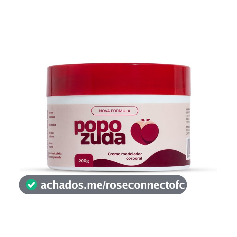 Popozuda Creme Corporal Termoativo para Estrias e Celulite 200g | Efeito Aquecimento
