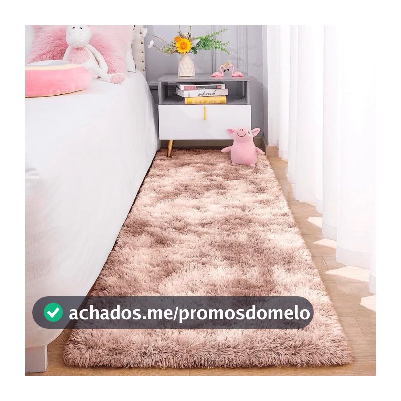 Tapete Passadeira Corredor Quarto Sala Felpudo Várias Cores E Tamanhos