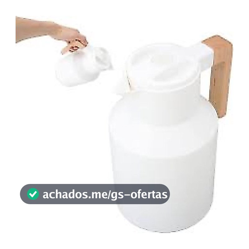 Garrafa Térmica 1L com Cabo de Bambu