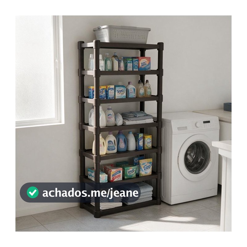 Estante Prateleira Modular Multiuso Organizadora Plástico Reforçado 7 Andares - Promoção