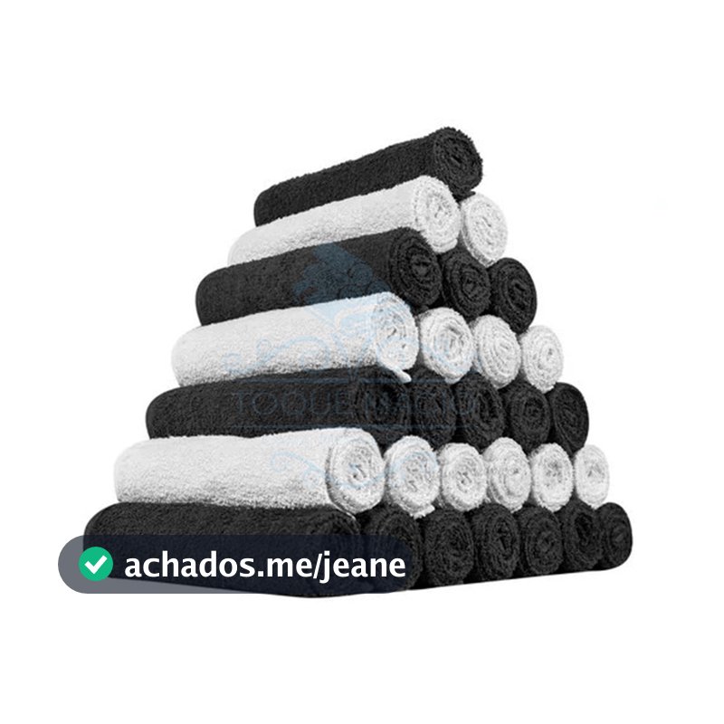 Kit 20 Toalhas de Rosto Para Salão Premium Toque Macio 45x70cm