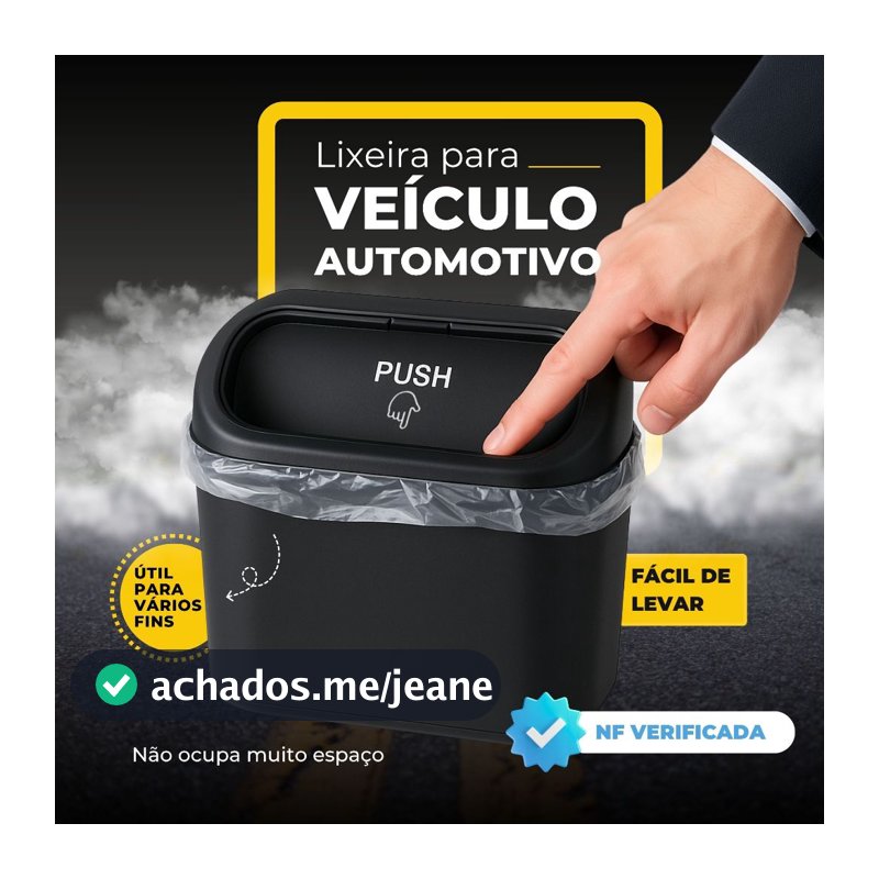 Lixeira Coberta Para Carro Caixa Armazenamento Suspenso Porta Banco Assento Traseira Acessórios