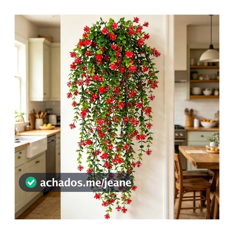 Flor de chá simulação vinha, flor de plástico artificial, varanda jardim casa parede festa janela decoração