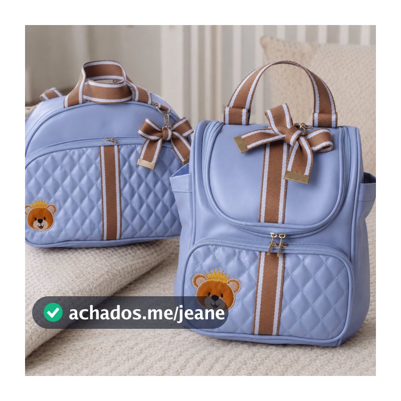 Mochila Bolsa Maternidade Kit Mamãe Bebê Urso Impermeável Bolsa Multifunção Luxo