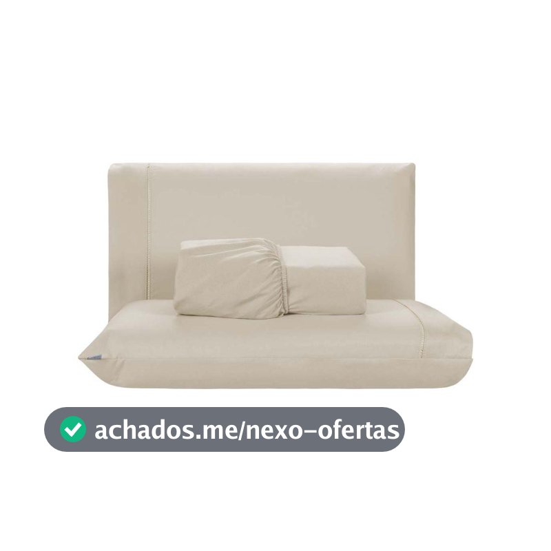 Jogo de Lençol Casal 03 Peças 400 Fios Micropercal Ponto Palito Sleep