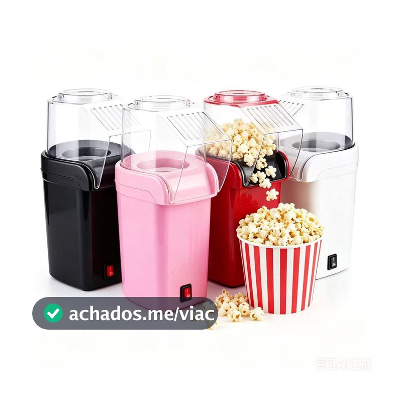 Pipoqueira Elétrica Ar Quente Máquina Fazer Pipoca Sem Óleo Minijoy 110v