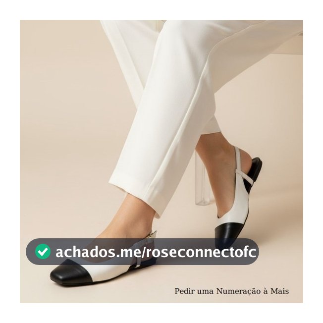 Sapatilha Feminina Confortável Luxo Elegante Sapato Feminino Slingback Mocassim Bico Quadrado Off White