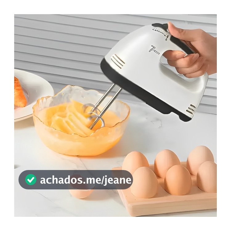 Mini Batedeira De Mão Bolo Portátil 260w 110V e 220V Leve 7 Velocidades Vijodi Batedeira de Bolo