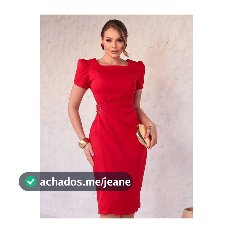 Vestido Midi Acinturado Social Alfaiataria Premium Elegante Formal