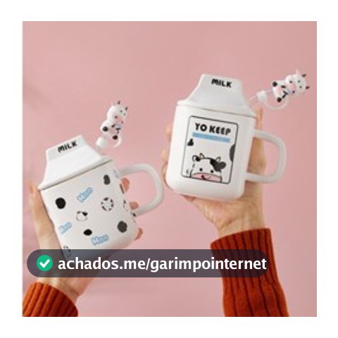 Caneca divertida de cerâmica 330ML Copo de Cerâmica + Tampa de Cerâmica + Canudo de Vidro Boneca