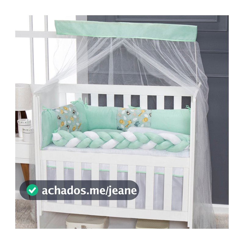 Kit Mini Berço Trança 6 Peças