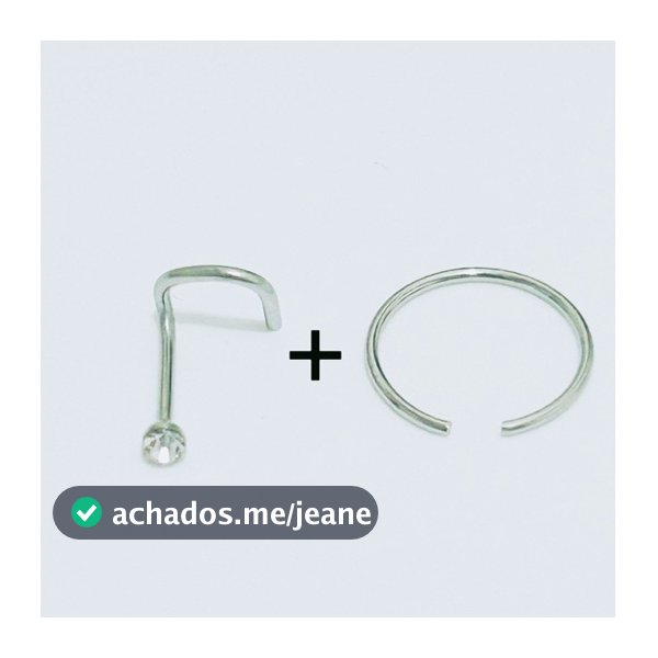 Kit Piercing De Nariz Nostril Argolinha aço cirúrgico