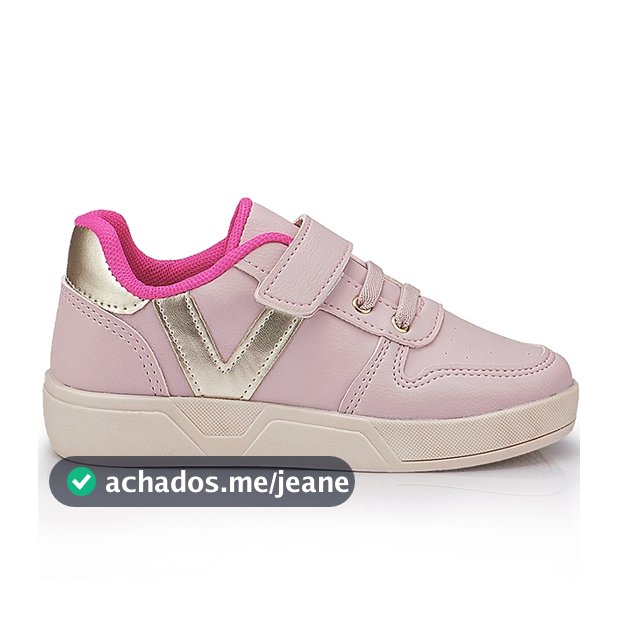 Tênis Infantil Menina Casual Com Carrapicho Super Leve e Confortável