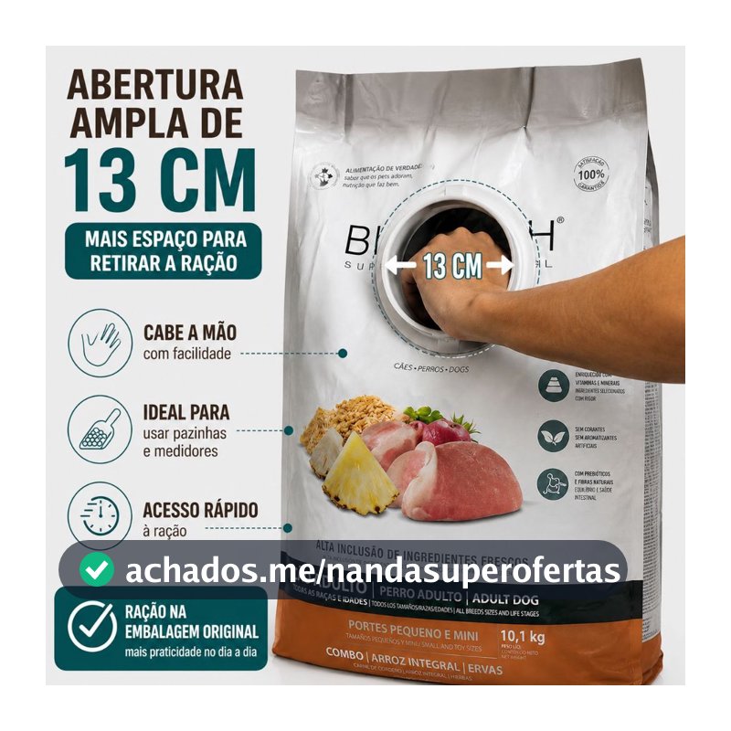 Tampa Prática 13cm para saco de ração