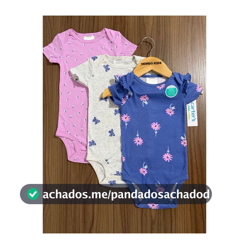 Kit Body Carters Bebê Menina Algodão