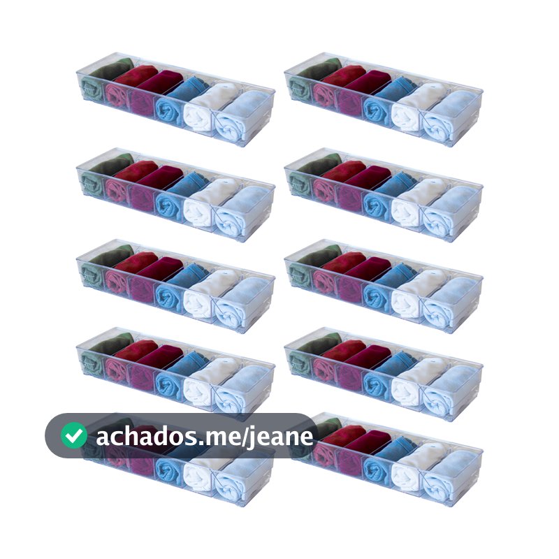 Kit 10 Colmeia Organizadora De Calcinhas Organizador De Meias Atacado Acrílico Amobox