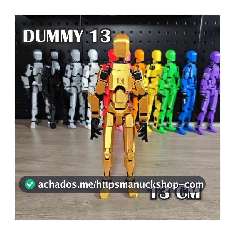 Boneco Articulado Dummy 13 Lucky Action Figure 3d Montado Presente Crianças