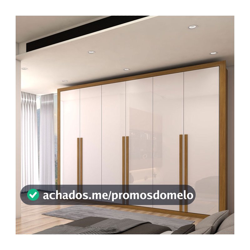Guarda-Roupa Casal Classic 6 Portas 6 Gavetas 100% MDF - Panorama Móveis