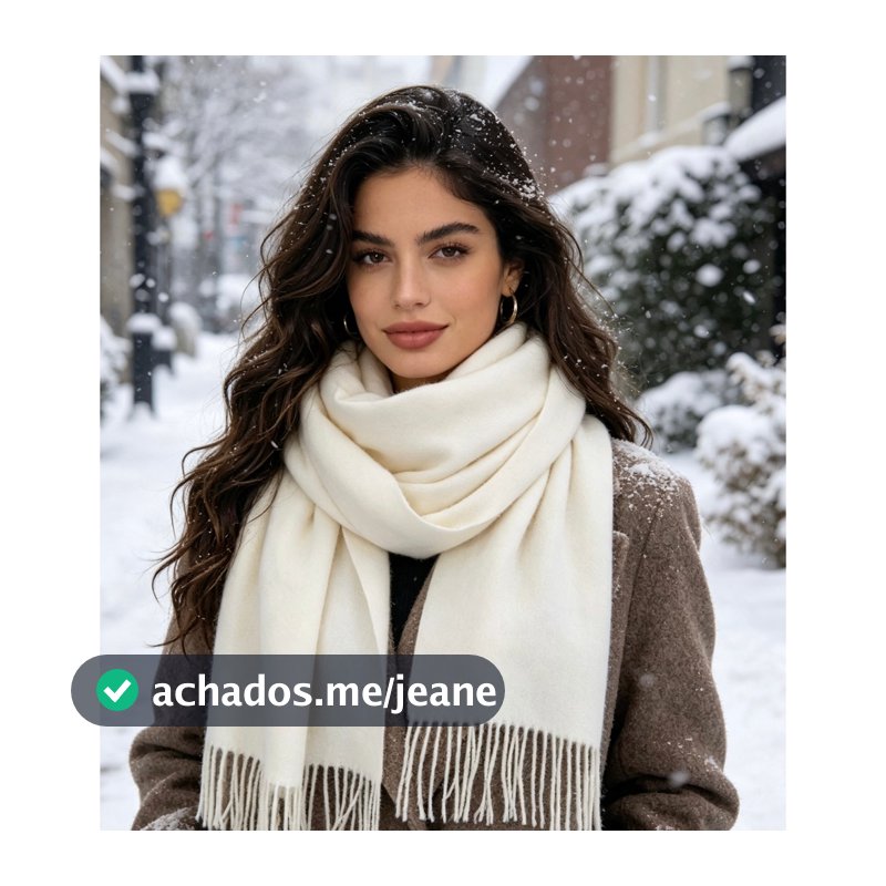 Cachecol xela Feminino Inverno Quentinho Modelo Clássico  Uso Diário Trabalho Passeio