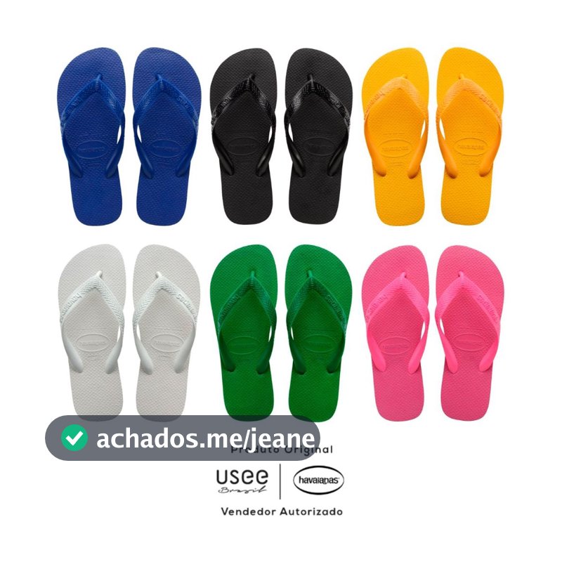 Chinelo Havaianas Top Confortável Leve Unissex Original