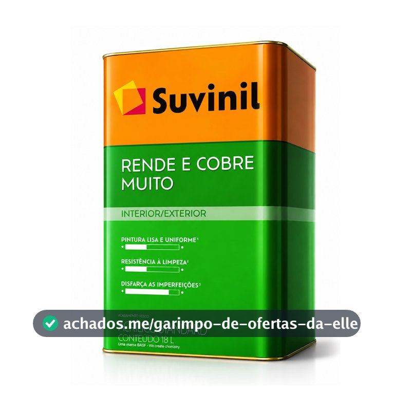 Tinta Rende & Cobre Muito Cores Básicas18L Suvinil