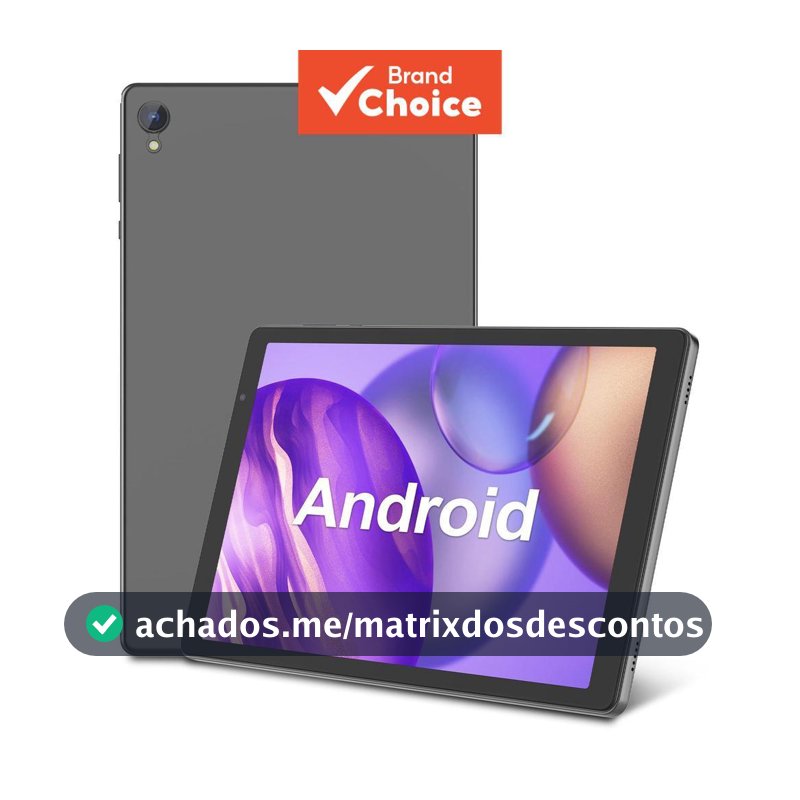 FITIFUN Tablet Android 14 de 10,0 polegadas (2 GB de RAM/32 GB de armazenamento); suporta Wi-Fi 6 5G; capa resistente a