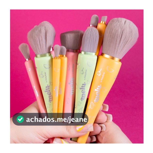 Pincel para Maquiagem Melu By Ruby Rose Pincel Base Pó Blush Sombra