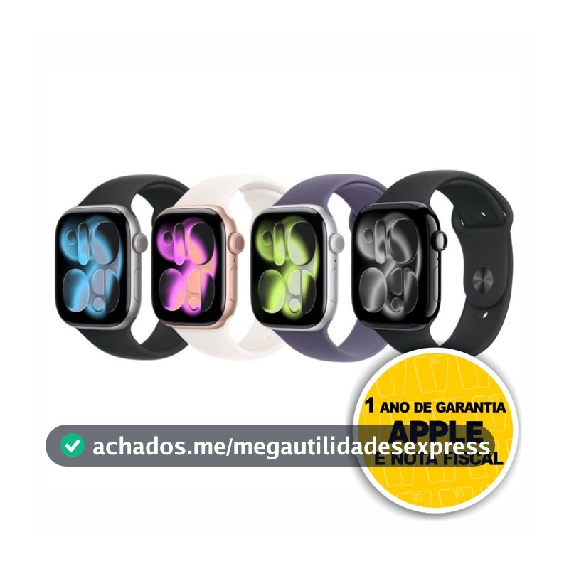 Relógio Apple Watch Series 11 GPS 42mm 46mm S11 Lançamento 1 Ano Garantia com Nota Fiscal