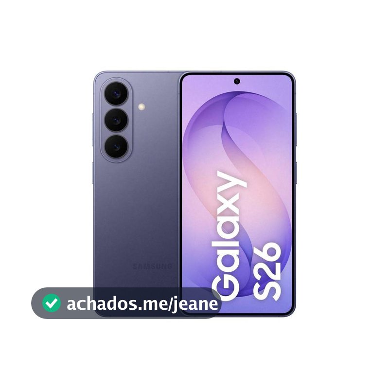 Celular Galaxy S26 5G Galaxy AI 6, 3" 12GB RAM Câm. Tripla 50+12+10MP Bateria 4300mAh Dual Chip